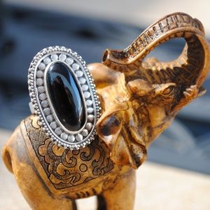 Onix Ring 925 Sterling Silver.